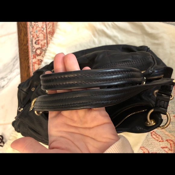 COLE HAAN Pebbled Leather Black Purse - Picture 9 of 14